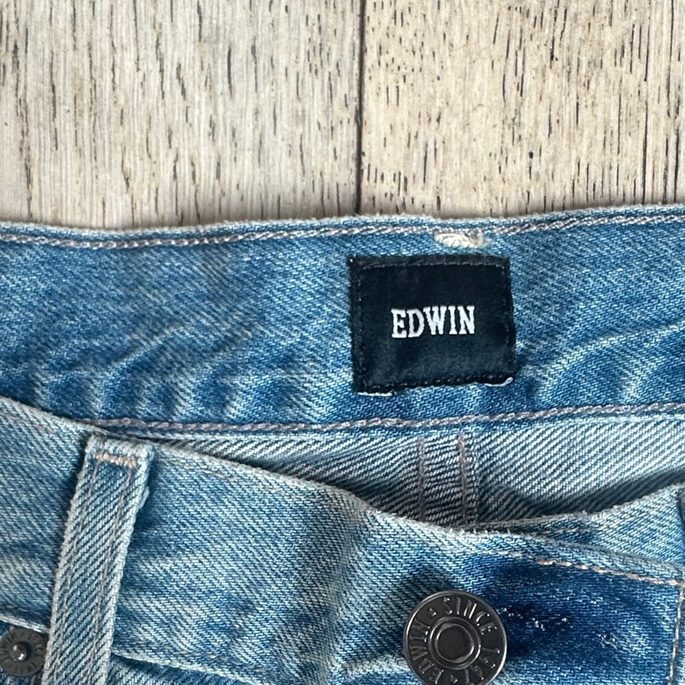 Edwin Womens Light Blue Patchwork Jeans - image 2